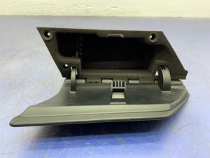2014-2020 BMW i8 Black Center Console Storage Compartment with Leather Armrest Lid (Used OEM)
