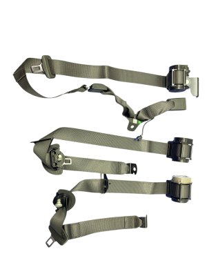 2023-2025 GMC Canyon Black Seat Belt Assembly Set - Rear, Right (Passenger) (Used OEM)