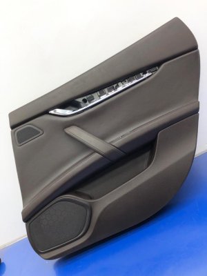 2014-2017 Maserati Quattroporte Brown Door Interior Trim Panel - Rear, Right (Passenger) (Used OEM)
