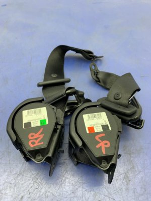 2015-2016 BMW 228i Black Convertible Seat Belt Assembly Set - Rear, Left (Driver) (Used OEM)