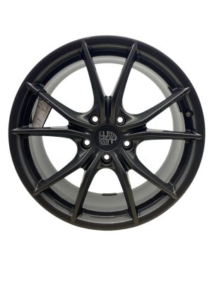 2017-2019 Porsche 911 Black 20x8.5 5 V-Spoke Platinum Alloy Wheel (Used OEM)