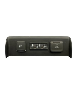 2022-2026 Ram 2500 Center Console USB Charging Ports and 12V Power Outlet - Rear (Used OEM)