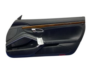 2012-2016 Porsche 911 Black Door Interior Trim Panel Assembly with Bose Audio - Front, Right (Passenger) (Used OEM)