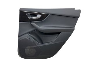 2020-2025 Audi Q7 Black Door Interior Trim Panel without Window Shade - Rear, Right (Passenger) (Used OEM)
