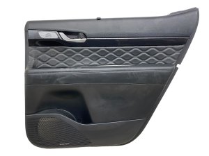 2020-2022 Hyundai Palisade Black Door Interior Trim Panel with Sunshade - Rear, Right (Passenger) (Used OEM)