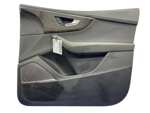 2019-2023 Audi Q8 Black Door Interior Trim Panel with Switches - Front, Right (Passenger) (Used OEM)