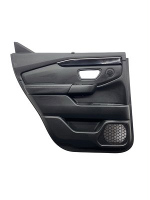 2023-2025 Honda Pilot Black Door Interior Trim Panel with Sun Shade - Rear, Left (Driver) (Used OEM)