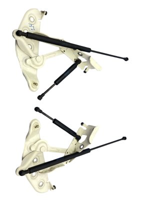 2006-2013 Bentley Flying Spur Hood Hinge and Strut Assembly Set - Front, Right (Passenger) (Used OEM)