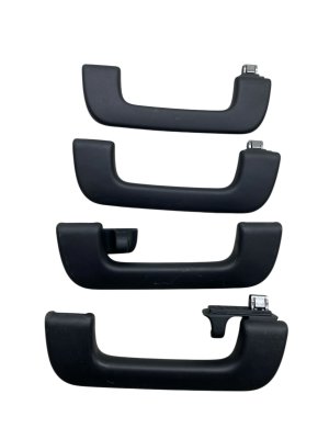 2019-2024 Audi Q7 Black Interior Roof Grab Handle Assist Strap Set (Used OEM)
