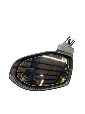 2013-2018 Audi S7 Black Power Heated Folding Blind Spot Memory Door/Side View Mirror - Front, Right (Passenger) (Used OEM)