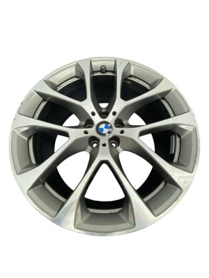 2020-2023 BMW X6 20x9 5 Y-Spoke Machined Silver Alloy Wheel (Used OEM)