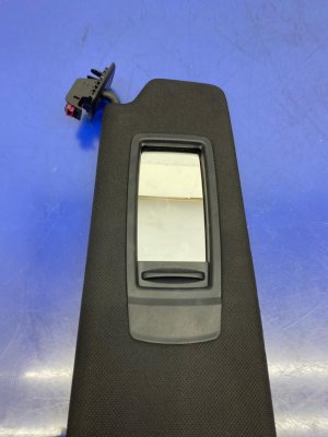 2018-2023 BMW M550i xDrive Black Illuminated Cloth Sun Visor - Front, Right (Passenger) (Used OEM)