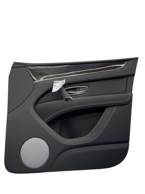 2017-2020 Bentley Bentayga Beluga (Black) Door Interior Trim Panel - Front, Right (Passenger) (Used OEM)