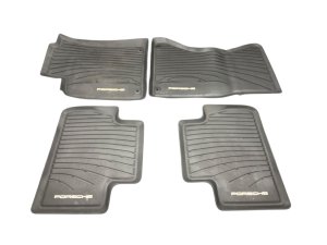 2015-2024 Porsche Macan Black All-Weather Rubber Floor Mat Set - Front (Used OEM)