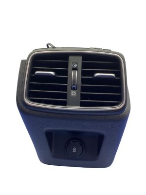 2019-2024 Genesis G70 Black Center Console Air Vents with USB Port - Rear (Used OEM)