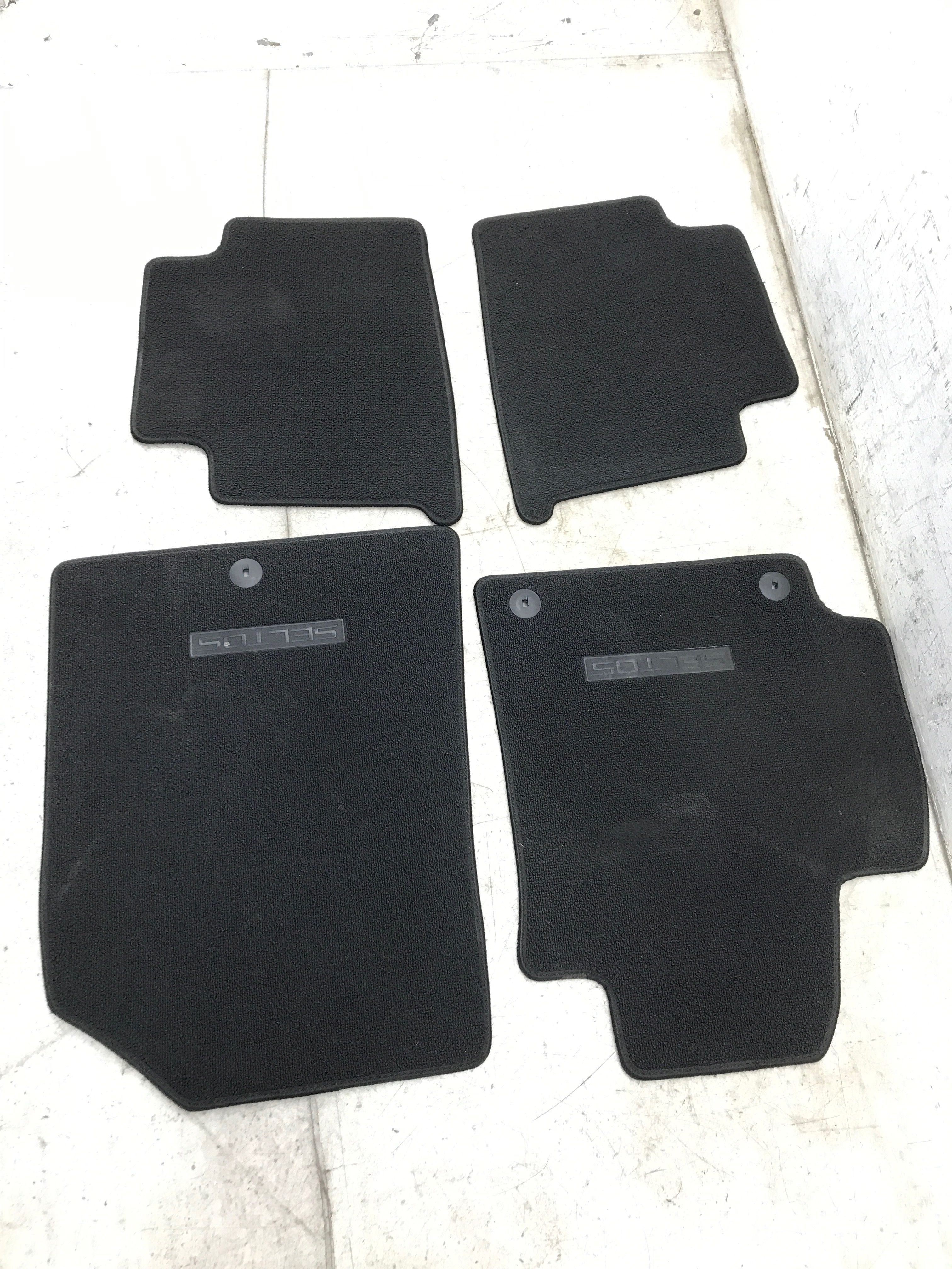 2021-2026 Kia Seltos Black Front and Rear Carpet Floor Mat Set (Used OEM)