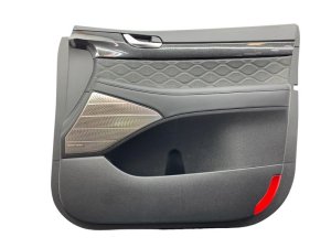 2020-2022 Hyundai Palisade Black Door Interior Trim Panel Assembly with Ambient Light - Front, Right (Passenger) (Used OEM)