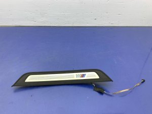 2018-2023 BMW M5 Illuminated Brushed Finish Door Sill Entry Plate - Rear (Used OEM)