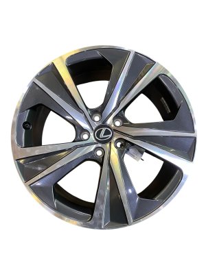 2024 Lexus RX450h Black 19x8 5-Spoke Machined Charcoal Alloy Wheel (Used OEM)