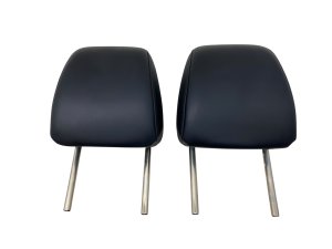  Mazda Mazda3 Black Seat Leather Headrest Set - Front, Right (Passenger) (Used OEM)