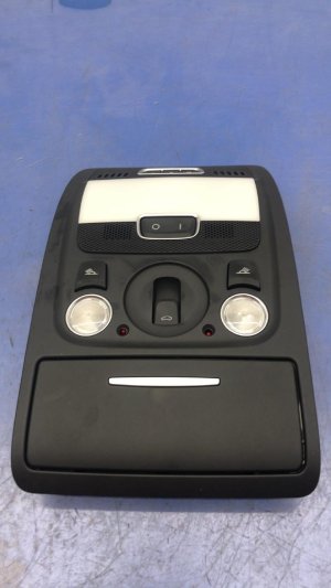 2008-2017 Audi S5 Black Roof Console with Sunroof Opening - Front (Used OEM)