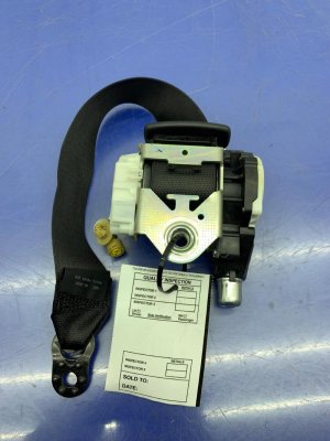 2010-2016 Porsche Panamera Seat Belt Assembly - Rear, Left (Driver) (Used OEM)
