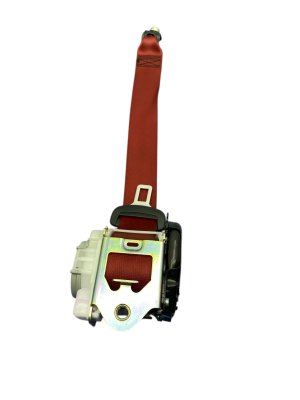 2015-2018 Porsche Macan Red Seat Belt Assembly - Rear, Left (Driver) (Used OEM)