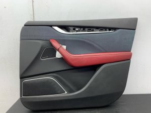 2017-2020 Maserati Levante Red Door Interior Trim Panel Zegna Edition - Front, Right (Passenger) (Used OEM)