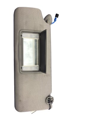 2020-2025 Honda Ridgeline Gray Illuminated Cloth Sun Visor - Front, Left (Driver) (Used OEM)
