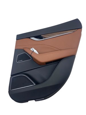 2017-2020 Maserati Levante Black Door Interior Trim Panel Assembly - Rear, Right (Passenger) (Used OEM)