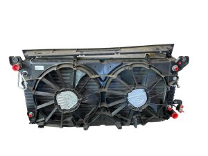 2018-2020 GMC Yukon XL Radiator and A/C Condenser Cooling Fan Assembly with Shutter (Used OEM)