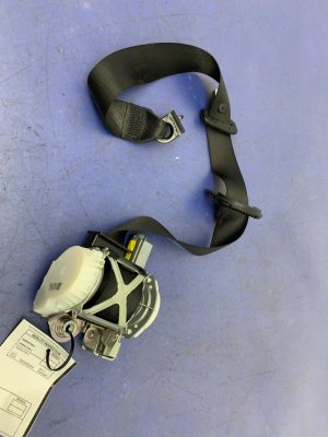 2015-2020 BMW M4 Black Seat Belt Assembly - Front, Right (Passenger) (Used OEM)