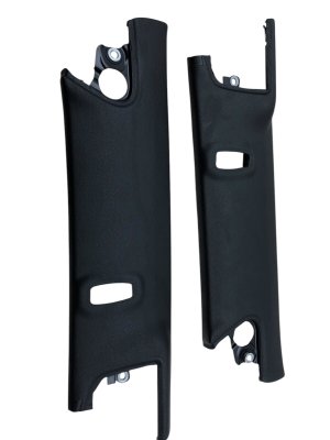 2012-2016 Porsche 911 Black Windshield Upper Header Trim Cover Set - Front (Used OEM)