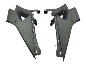 2021-2024 Ford Mustang Mach-E Onyx Black Interior Quarter Trim Panel Cover Set - Rear (Used OEM)