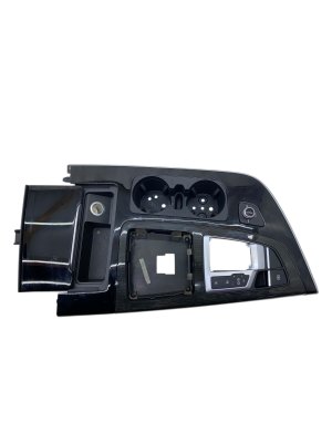 2017-2019 Audi Q7 Black Front Center Floor Console Shifter Bezel Trim Panel (Used OEM)