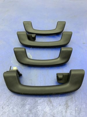 2017-2023 BMW 528i Black Roof Grab Handle Set - Front (Used OEM)