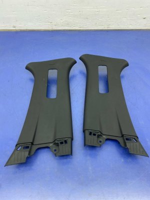2015-2024 Ford Edge Ebony (Black) Upper B-Pillar Trim Cover Set (Used OEM)