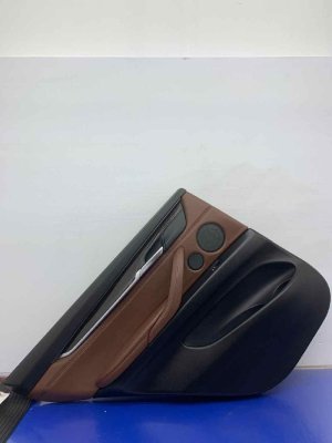 2014-2018 BMW X5 Brown Door Interior Trim Panel - Rear, Left (Driver) (Used OEM)