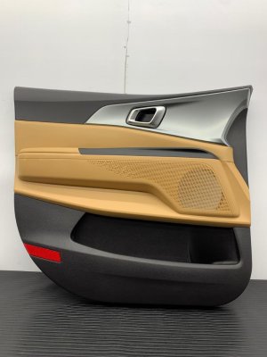 2022-2024 Kia Carnival Brown Door Interior Trim Panel - Front, Left (Driver) (Used OEM)