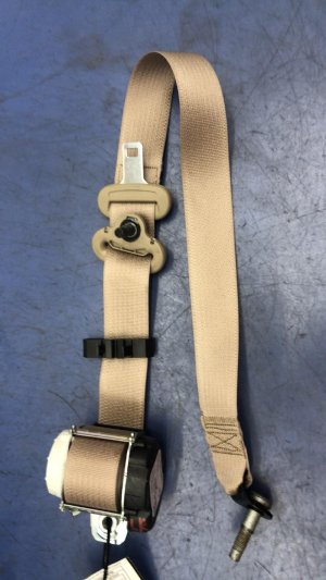 2019-2024 Ram 1500 Beige Seat Belt Assembly - Rear, Left (Driver) (Used OEM)