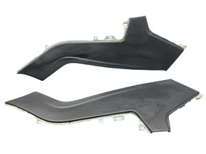  Tesla Model s Black Center Console Trim Panel Cover Set - Front (Used OEM)