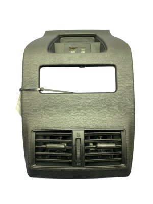 2022-2024 Mitsubishi Outlander Black Center Console Trim Panel with Air Vent and USB Port - Rear (Used OEM)