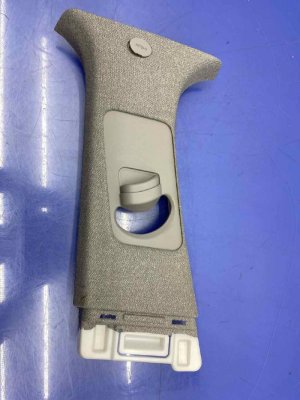 2019-2023 Hyundai Santa Fe Gray Upper B-Pillar Trim Cover Panel - Left (Driver) (Used OEM)