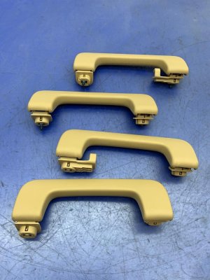 2015-2026 Porsche Macan Beige Front and Rear Interior Roof Grab Handle Set (Used OEM)