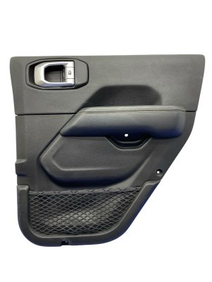 2018-2023 Jeep Wrangler Black Door Interior Trim Panel - Rear, Right (Passenger) (Used OEM)