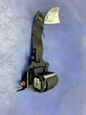 2018-2023 Kia Stinger Black Seat Belt Assembly - Rear, Right (Passenger) (Used OEM)