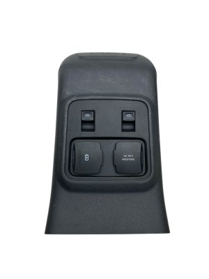 2021-2026 Ford Bronco Center Console End Cap Trim Panel with Window Switch and Power Outlet - Rear (Used OEM)