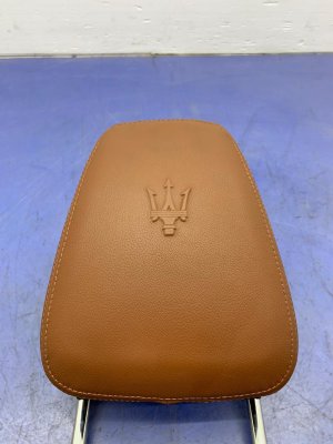 2017-2020 Maserati Levante Tan Seat Leather Headrest - Front, Left (Driver) (Used OEM)