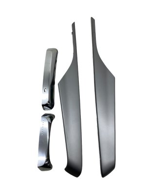 2023-2025 Cadillac LYRIQ Chrome Center Console and /Rear Chrome Applique Trim Set - Front (Used OEM)