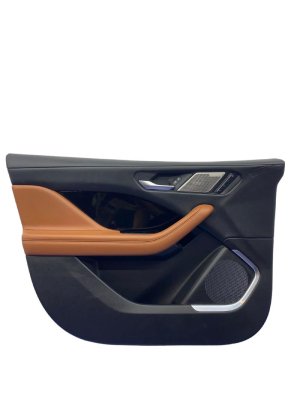 2019-2023 Jaguar I-Pace Tan Door Interior Trim Panel with Meridian Audio - Front, Left (Driver) (Used OEM)